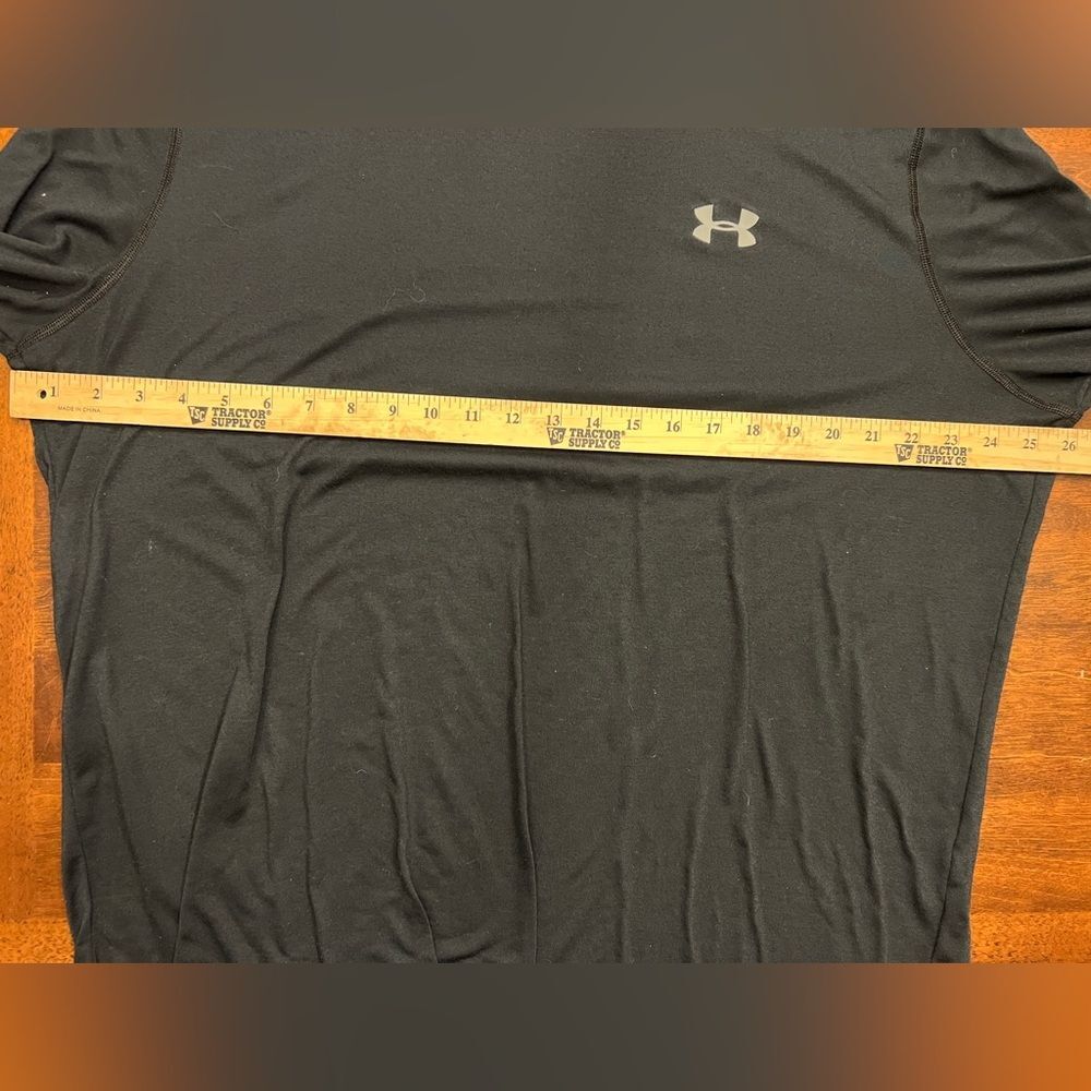 Underarmour HeatGear Loose Fit Mens 2XL Black Long Sleeve Athletic Performance S - Picture 4 of 5